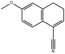 6-甲氧基-3,4-二氢萘-1-甲腈 结构式