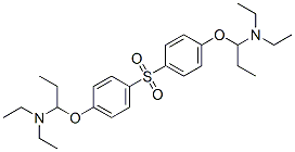 Bis[p-(1-diethylaminopropoxy)phenyl] sulfone Structure