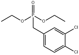 (3,4-二氯苄基)磷酸二乙酯 结构式