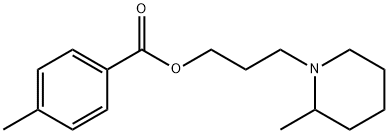 p-Toluic acid 3-(2-methylpiperidino)propyl ester Structure