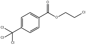 4-(Trichloromethyl)benzoic acid 2-chloroethyl ester Struktur