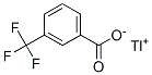 m-Trifluoromethylbenzoic acid thallium(I) salt Struktur