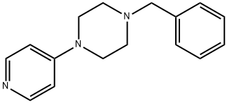 1-Benzyl-4-(4-pyridinyl) piperazine Struktur