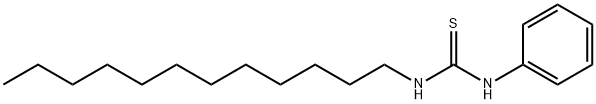 1-ドデシル-3-フェニル-2-チオ尿素 化学構造式