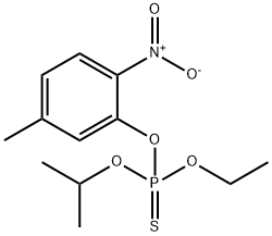 Thiophosphoric acid O-ethyl O-isopropyl O-(2-nitro-5-methylphenyl) ester Structure