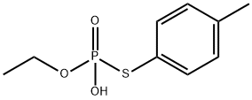 Thiophosphoric acid hydrogen O-ethyl S-(p-tolyl) ester Struktur