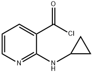 3-Pyridinecarbonylchloride,2-(cyclopropylamino)-(9CI) Struktur