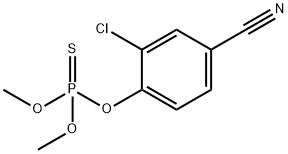Thiophosphoric acid O,O-dimethyl O-(2-chloro-4-cyanophenyl) ester Struktur