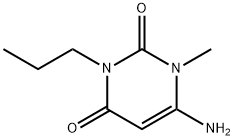 6-アミノ-1-メチル-3-プロピルウラシル 化学構造式