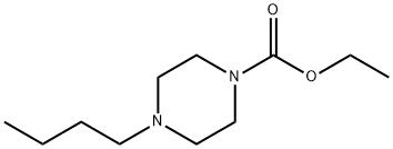 4-Butyl-1-piperazinecarboxylic acid ethyl ester Structure
