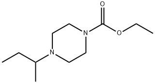4-sec-Butyl-1-piperazinecarboxylic acid ethyl ester Structure