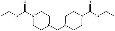 4,4'-メチレンビス(ピペラジン-1-カルボン酸エチル) 化学構造式