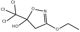 5-(TRICHLOROMETHYL)-3-ETHOXY-4,5-DIHYDROISOXAZOL-5-OL Struktur