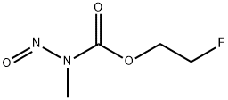 N-メチル-N-ニトロソカルバミン酸2-フルオロエチル 化学構造式