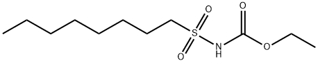 N-(Octylsulfonyl)carbamic acid ethyl ester Struktur