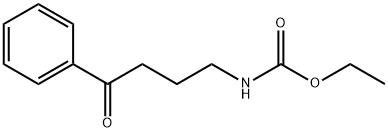 N-(3-ベンゾイルプロピル)カルバミン酸エチル 化学構造式