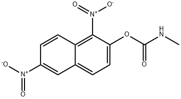 N-Methylcarbamic acid 1,6-dinitro-2-naphtyl ester Struktur
