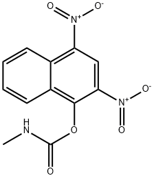 N-メチルカルバミン酸2,4-ジニトロ-1-ナフチル 化学構造式