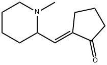 Cyclopentanone, 2-[(1-methyl-2-piperidinyl)methylene]-, (2E)- (9CI) Structure