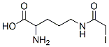 2-amino-5-iodoacetamidovaleric acid Structure