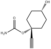 1,4-Cyclohexanediol,1-ethynyl-,1-carbamate,trans-(9CI) Struktur