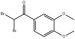 2,2-dibroMo-1-(3,4-diMethoxyphenyl)ethanone 化学構造式