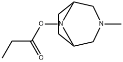 3-メチル-3,8-ジアザビシクロ[3.2.1]オクタン-8-オールプロピオナート 化学構造式