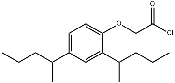 [2,4-ビス(1-メチルブチル)フェノキシ]酢酸クロリド 化学構造式