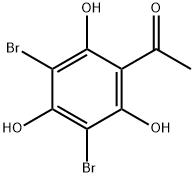 3',5'-ジブロモ-2',4',6'-トリヒドロキシアセトフェノン 化学構造式