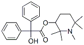 Benzilic acid 1,2,2,6,6-pentamethyl-3-piperidyl ester Struktur