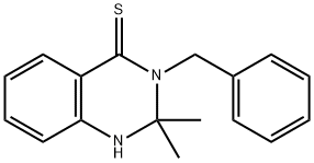 3-Benzyl-2,3-dihydro-2,2-dimethylquinazoline-4(1H)-thione Structure
