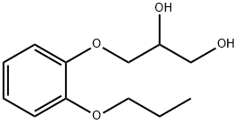 3-(o-Propoxyphenoxy)-1,2-propanediol Struktur