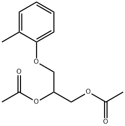 3-(o-Tolyloxy)-1,2-propanediol diacetate Struktur