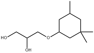 3-(3,3,5-Trimethylcyclohexyloxy)-1,2-propanediol Struktur