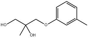 2-Methyl-3-(m-tolyloxy)-1,2-propanediol Struktur