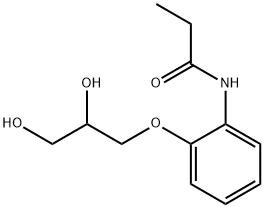 3-[o-(Propionylamino)phenoxy]-1,2-propanediol Structure