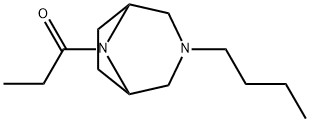 3-Butyl-8-propionyl-3,8-diazabicyclo[3.2.1]octane Struktur