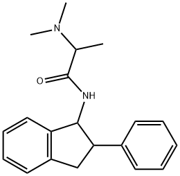 N-[2-(Dimethylamino)propionyl]-2-phenyl-1-indanamine Struktur