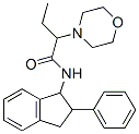 N-(2-Morpholinobutyryl)-2-phenyl-1-indanamine Struktur