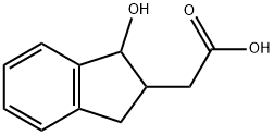 1-HYDROXY-2-INDANACETIC ACID Struktur