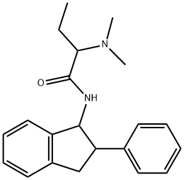 N-[2-(Dimethylamino)butyryl]-2-phenyl-1-indanamine Struktur