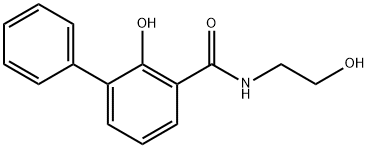 2-Hydroxy-N-(2-hydroxyethyl)-1,1'-biphenyl-3-carboxamide Struktur