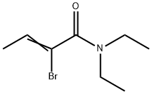 N,N-Diethyl-2-bromo-2-butenamide Struktur