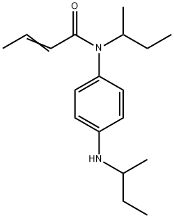 N-sec-Butyl-N-[4-(sec-butylamino)phenyl]-2-butenamide Structure