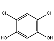 4,6-Dichloro-5-methyl-1,3-benzenediol Struktur