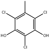 2,4,6-Trichloro-5-methyl-1,3-benzenediol Struktur