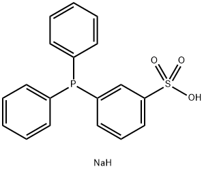SODIUM DIPHENYLPHOSPHINOBENZENE-3-SULFONATE Struktur