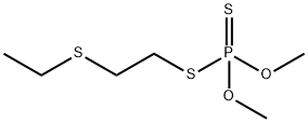 ジチオりん酸S-(2-エチルチオエチル)O,O-ジメチル 化学構造式