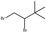 1,2-ジブロモ-3,3-ジメチルブタン 化学構造式