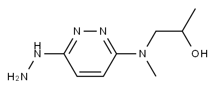 3-Hydrazino-6-((2-hydroxypropyl)methylamino)pyridazine dihydrochloride Structure